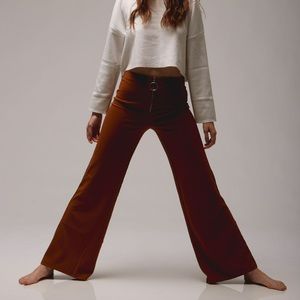 High Rise Pull Ring Pants